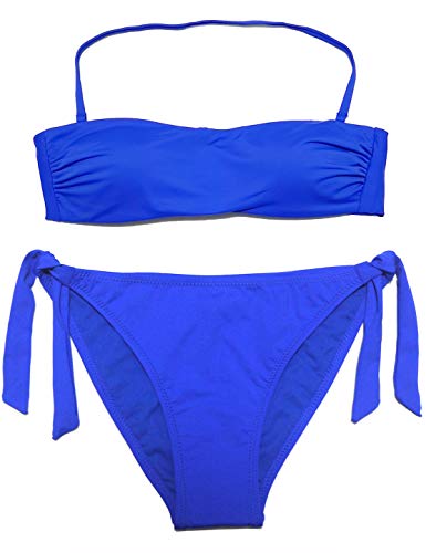 EONAR Damen Zweiteilige Bikini Set Badeanzug Strandkleidung Neckholder...