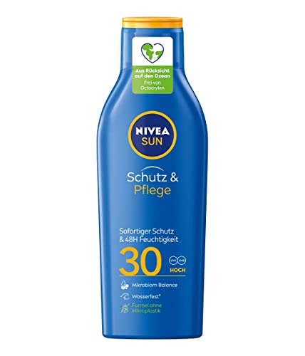 NIVEA SUN Schutz & Pflege Sonnenmilch LSF 30 (250 ml),...
