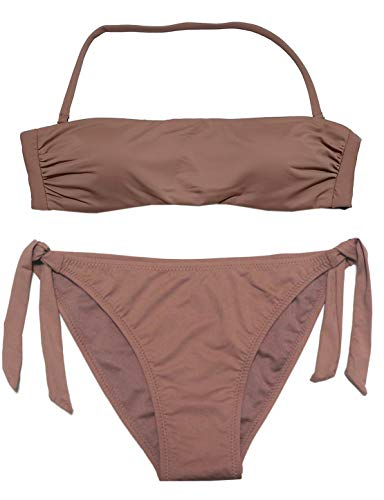 EONAR Damen Zweiteilige Bikini Set Badeanzug Strandkleidung Neckholder...
